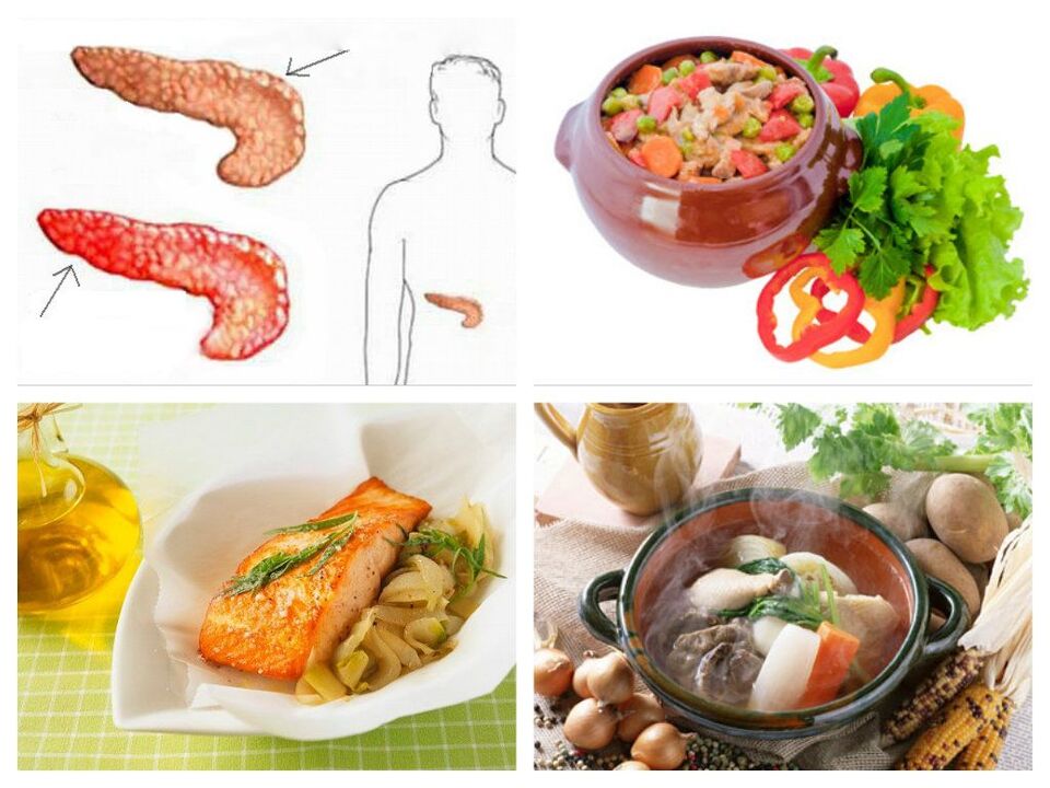 pratos para inflamação do pâncreas