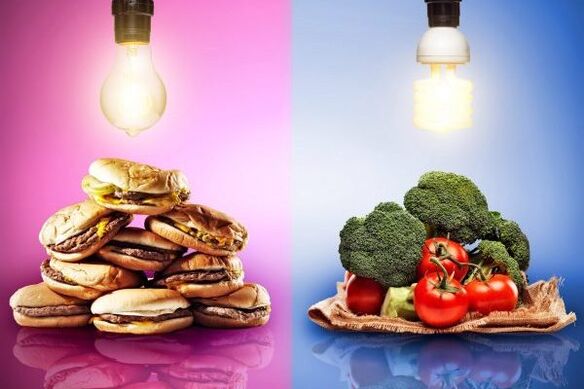 Escolhendo um alimento dietético para perda de peso